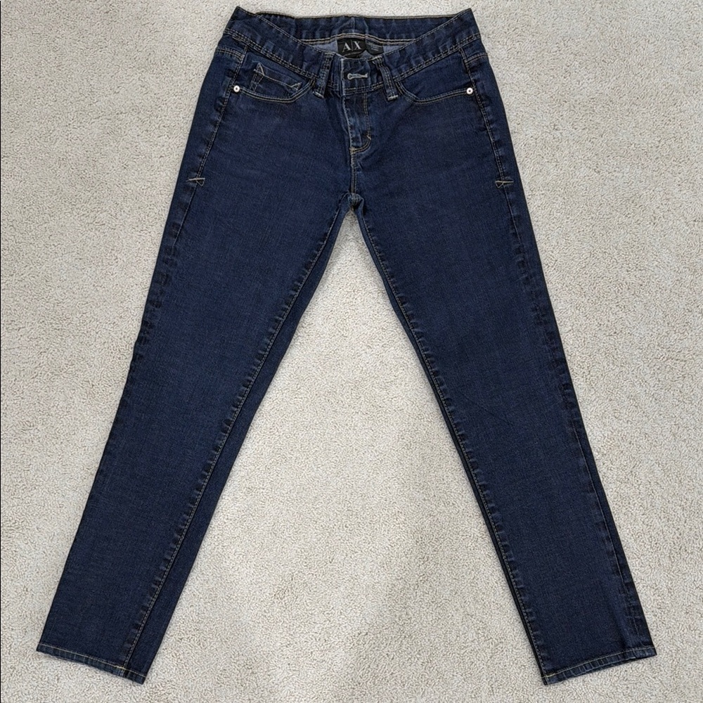 A/X Armani Exchange Women's Dark Blue Slim Jeans